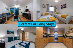 Modern 3 Beds 2 Bath Flat - Parking & Sleeps 6